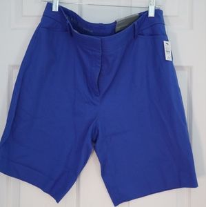 TALBOTS Perfect Shorts 12P 12 petite NEW NWT Blue